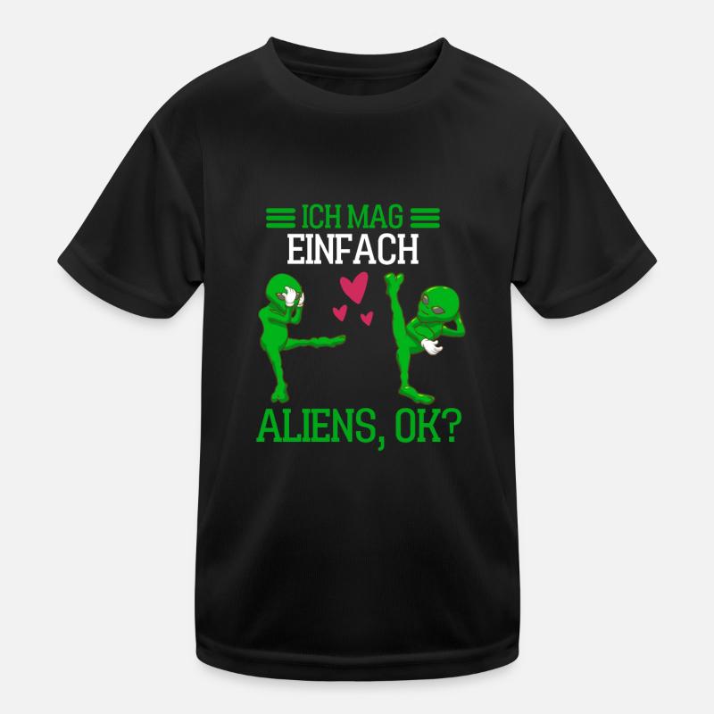 Science Fiction Geschenk Lustiges Alien Kinder Funktions-T-Shirt