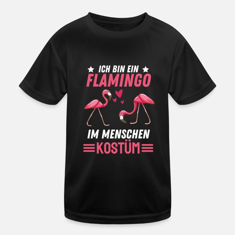 Flamingo Kostüm Vogel Geschenk Rosa Flamingo Kinder Funktions-T-Shirt