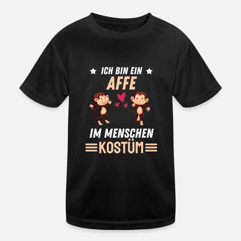 Affen Kostüm Party Schimpansen Geschenk Affe Kinder Funktions-T-Shirt