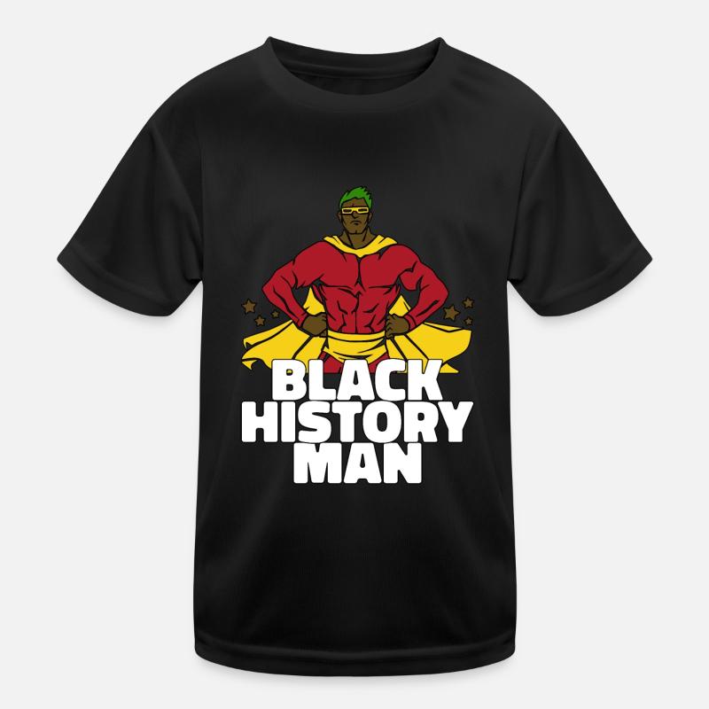 black history Superheld Geschenk Kinder Funktions-T-Shirt