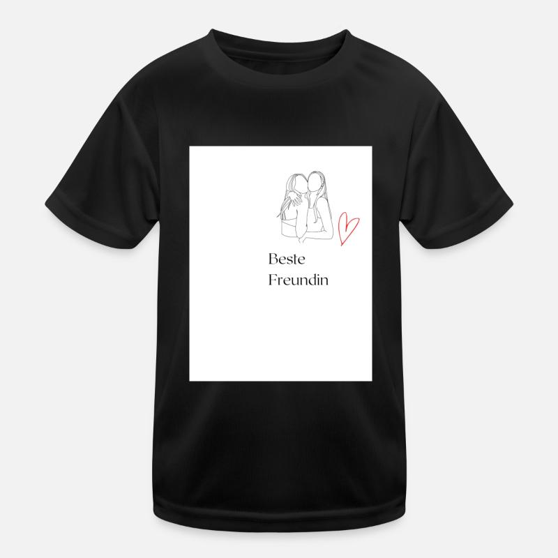 Beste Freundin Kinder Funktions-T-Shirt