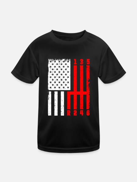 Retro Graphic Car Lover Car Mechanic Vehicle Techn - Kids Functional T-Shirt - black - Front