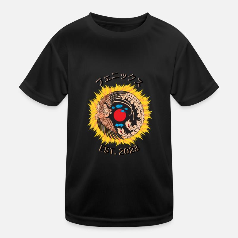 Fire Phoenix Kinder Funktions-T-Shirt