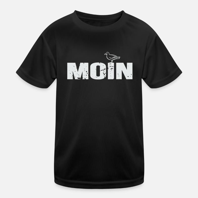 Moin Norddeutschland Plattdeutsch Geschenkidee Kinder Funktions-T-Shirt