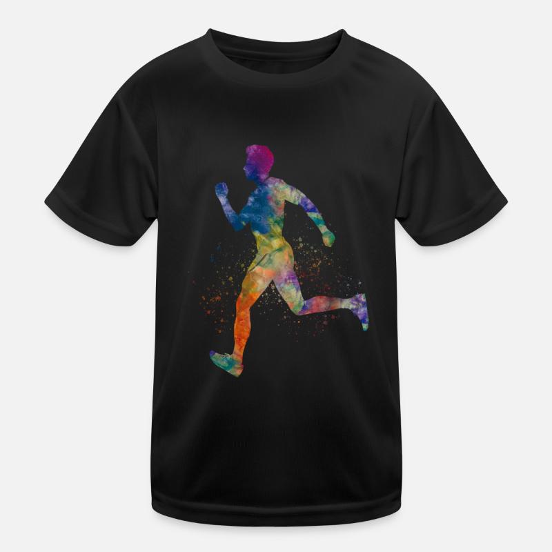 Athlet Läufer Kinder Funktions-T-Shirt