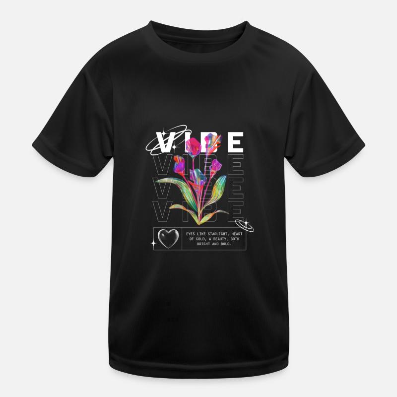 She Has A Vibe - Kids Functional T-Shirt - black