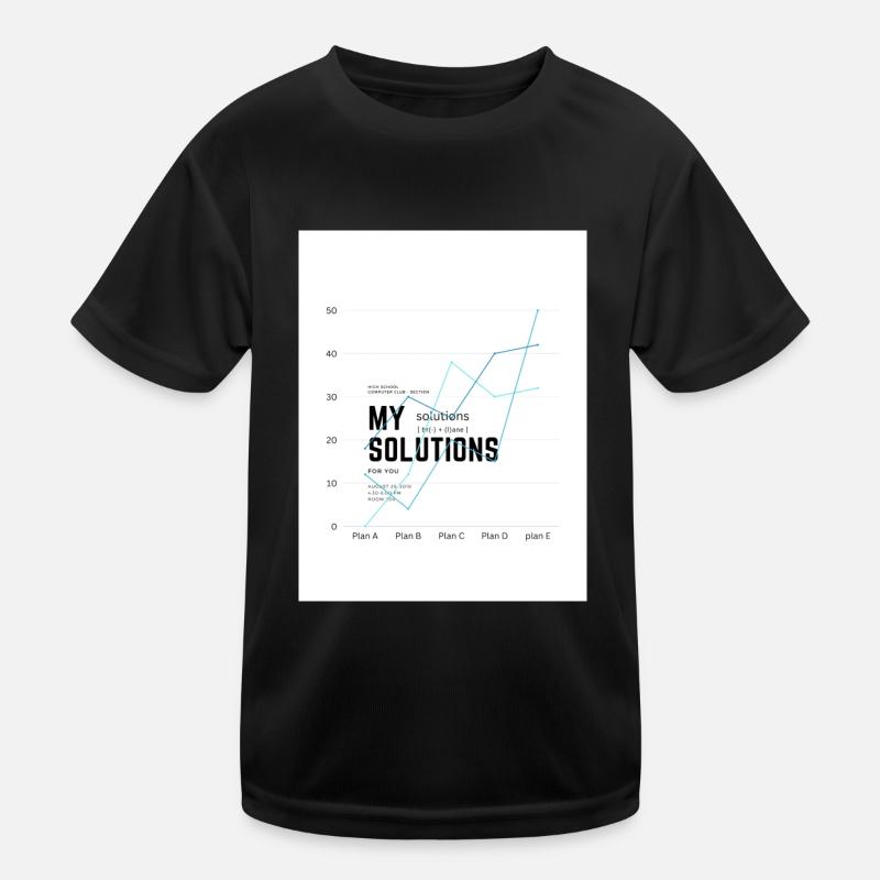 My Solutions Diagram - Kids Functional T-Shirt - black
