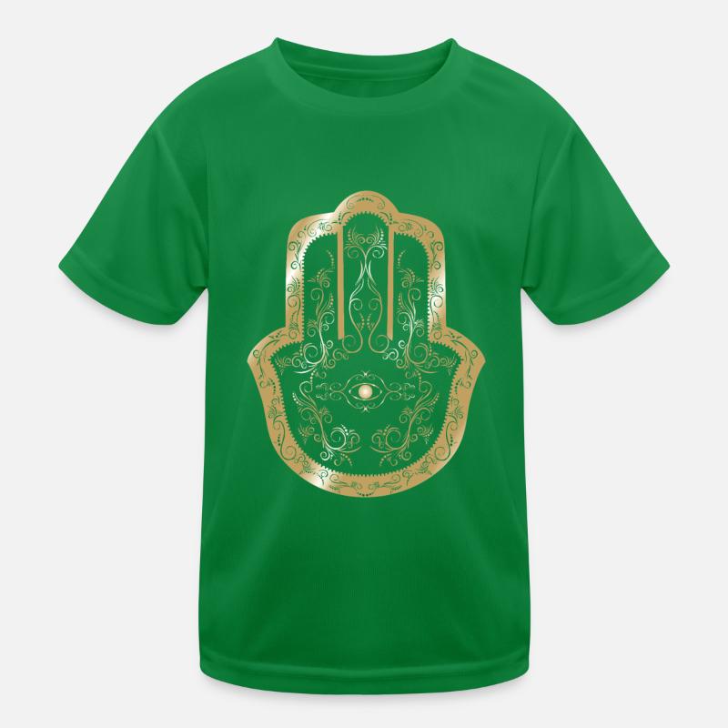 Hamsa Main d’or Fatima T-shirt sport Enfant