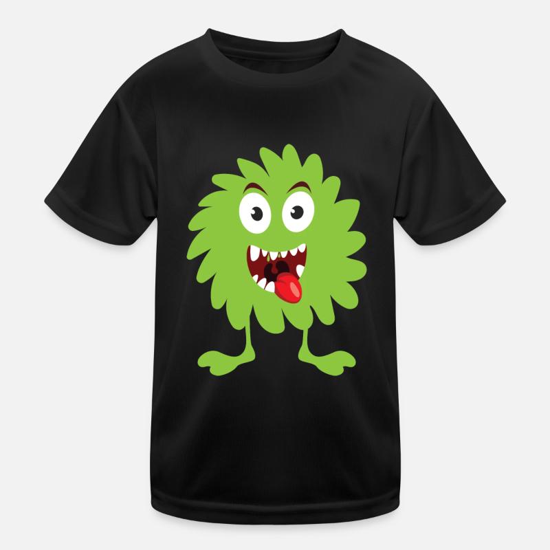 Monstre moelleux vert T-shirt sport Enfant