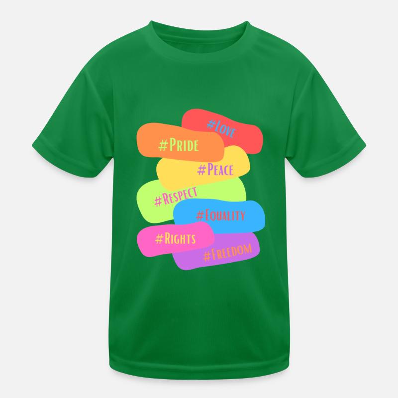 Pride words Kids Functional T-Shirt