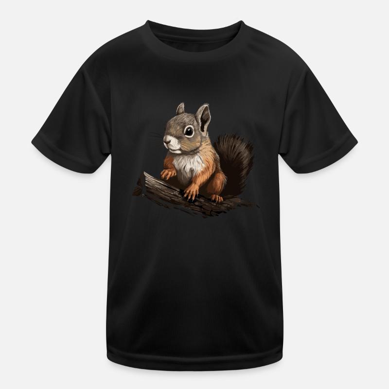 Écureuils Écureuils forestiers Écureuils Écureuils T-shirt sport Enfant