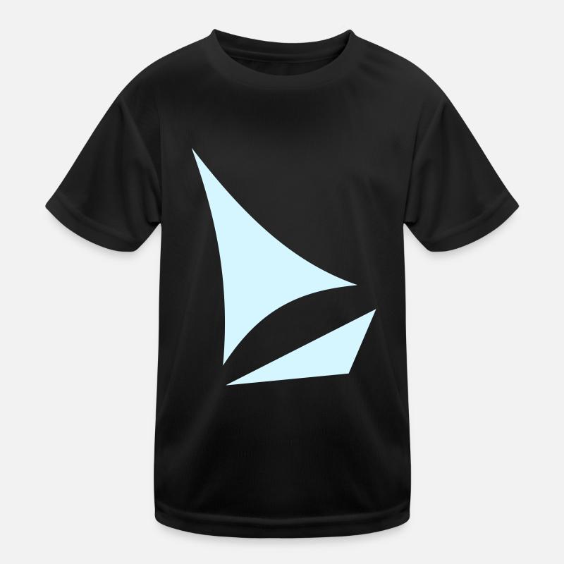 stylized sailboat Kids Functional T-Shirt