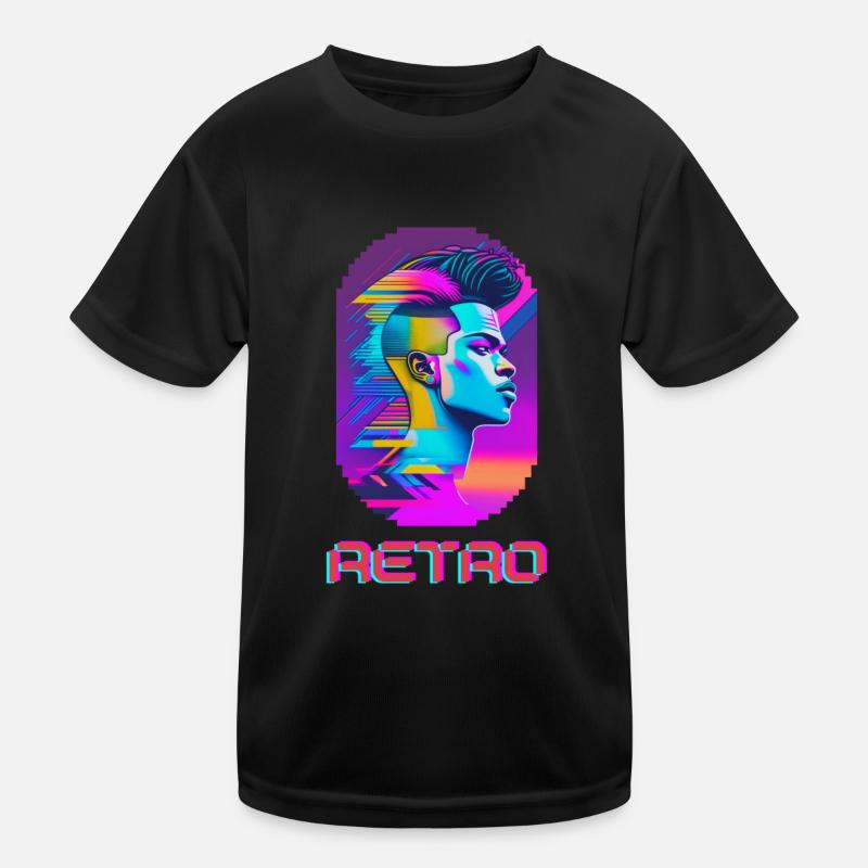 Retro Punk Kinder Funktions-T-Shirt