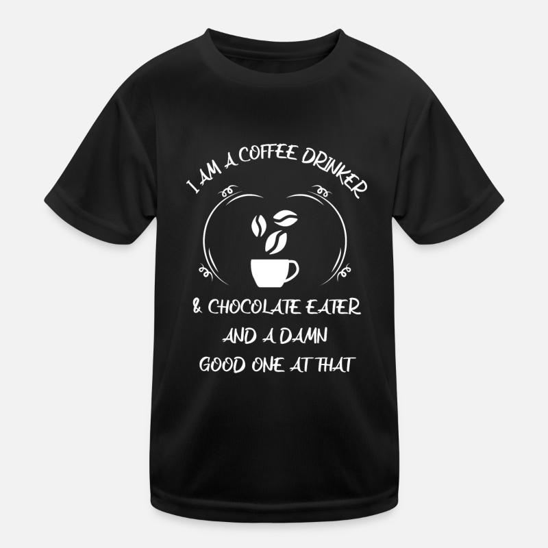 Café, expresso, café et chocolat T-shirt sport Enfant