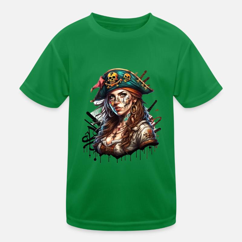 Piratinn Kinder Funktions-T-Shirt