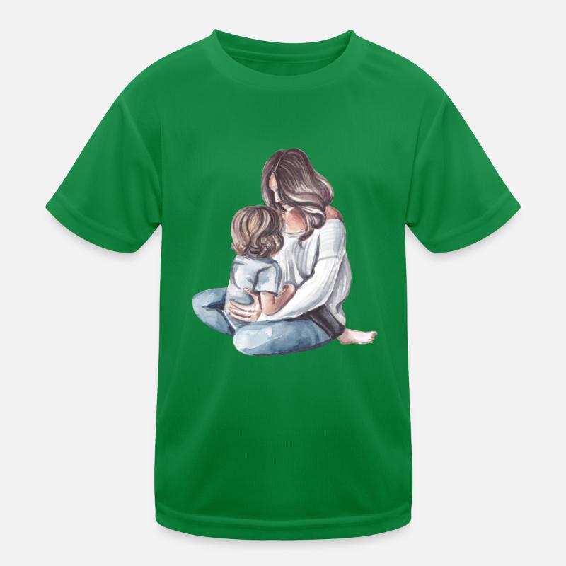 Mutter und Kind Kinder Funktions-T-Shirt