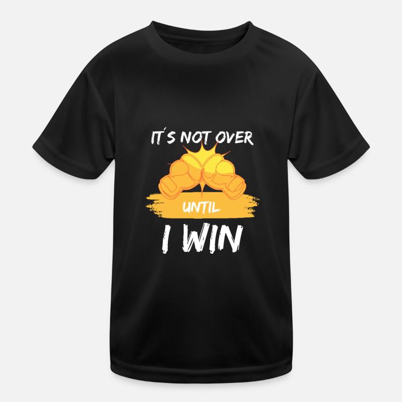 Boxer Boxen Herausforderer Ehrgeiz Positiv Kinder Funktions-T-Shirt