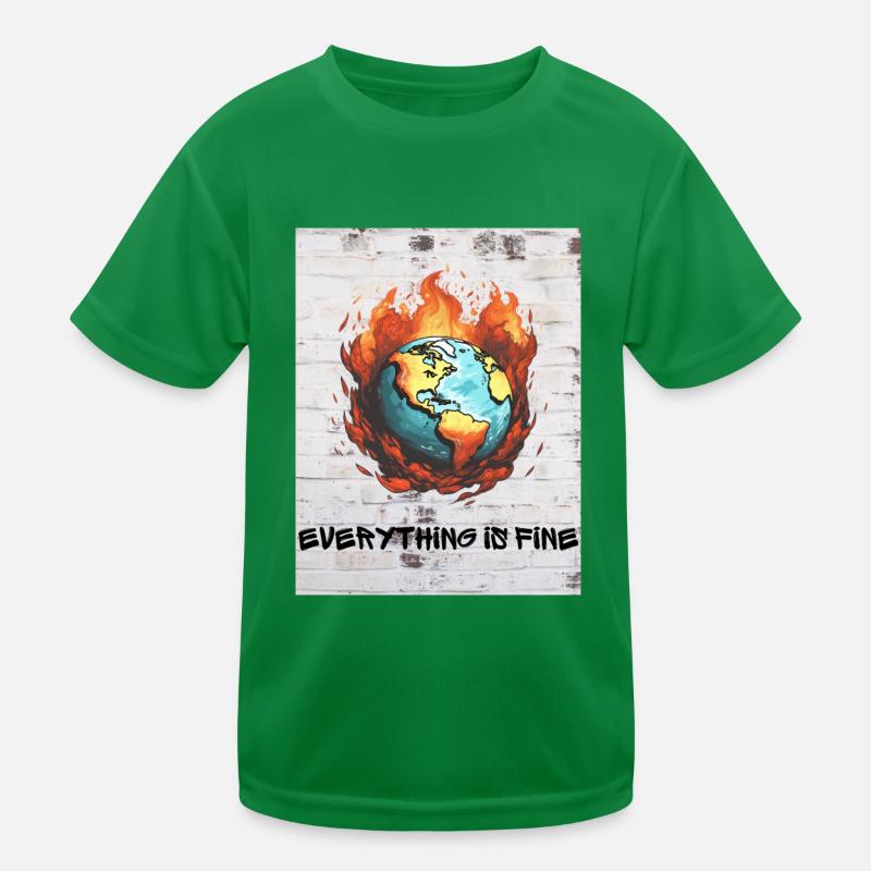 Planet Earth 🌎 - Everything is fine 2 Kids Functional T-Shirt
