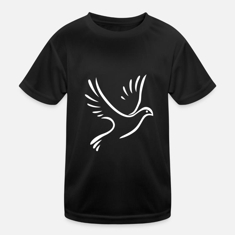 Friedenstaube white Kinder Funktions-T-Shirt