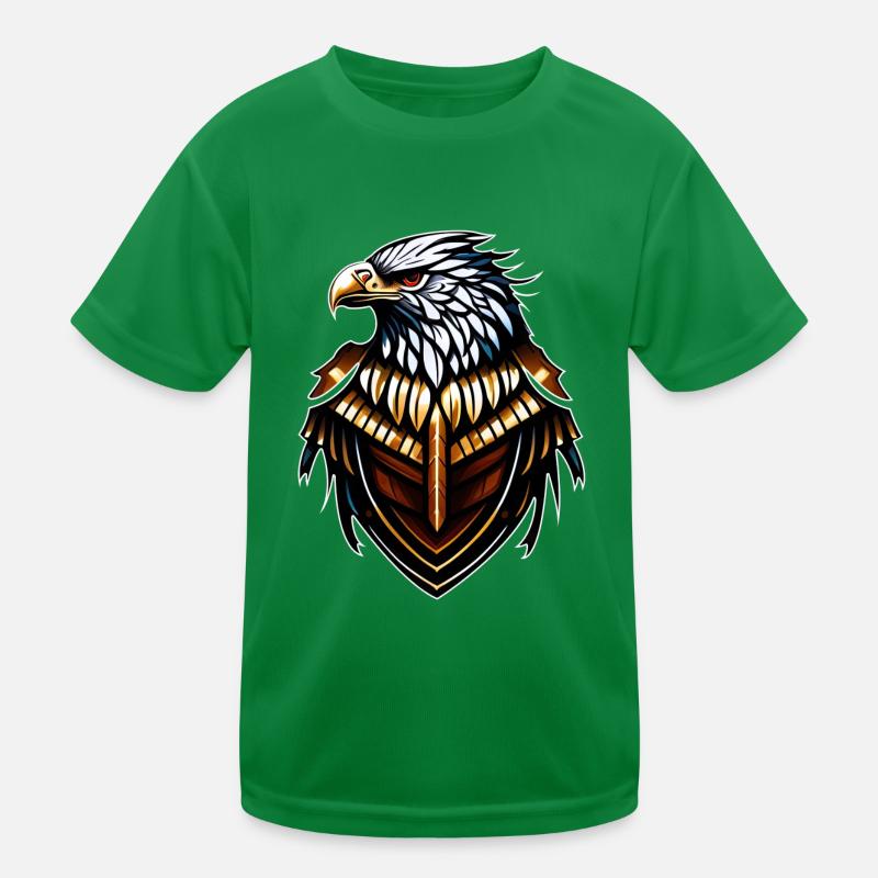 Eagle Emblem Logo Kids Functional T-Shirt