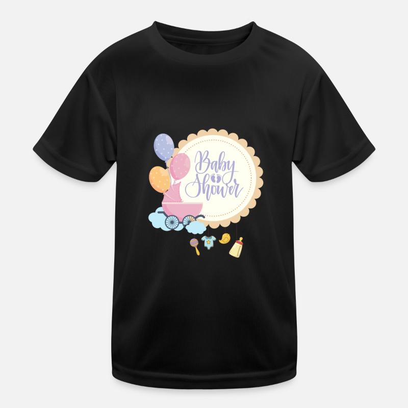 Baby shower 2 Kinder Funktions-T-Shirt