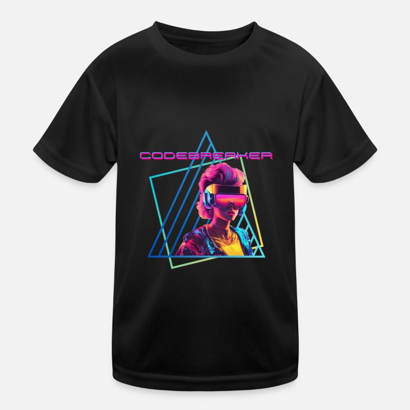 Déchiffreur de code - T-shirt sport Enfant - noir