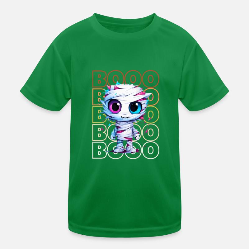 Chibi Unwind & Booo! Wrapped-up Mummy Tee! Kids Functional T-Shirt