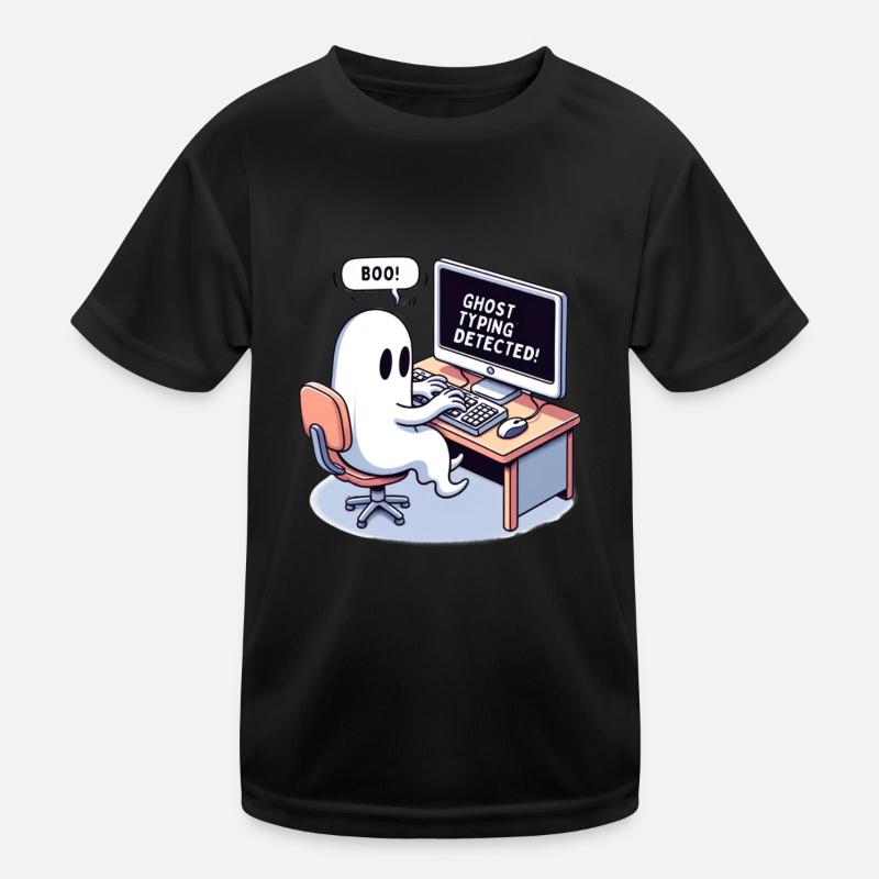 GHOST TYPING DETECTED! -Boo! Kinder Funktions-T-Shirt