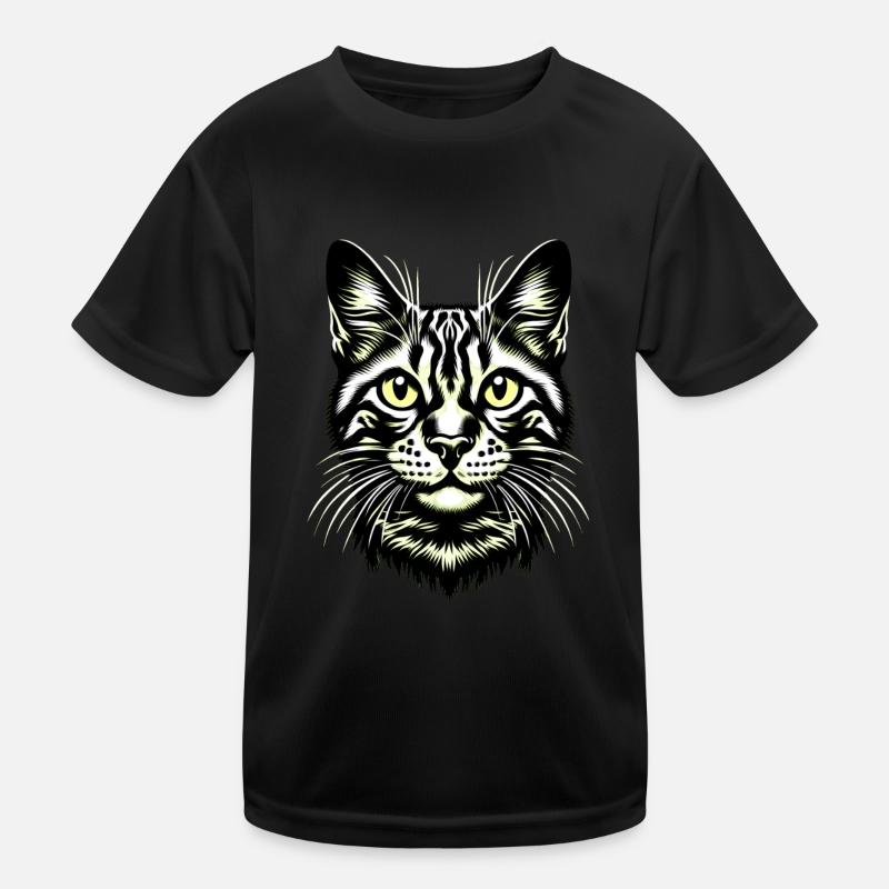 KatzengesichtKatze, Katzengesicht, Schnurren Kinder Funktions-T-Shirt