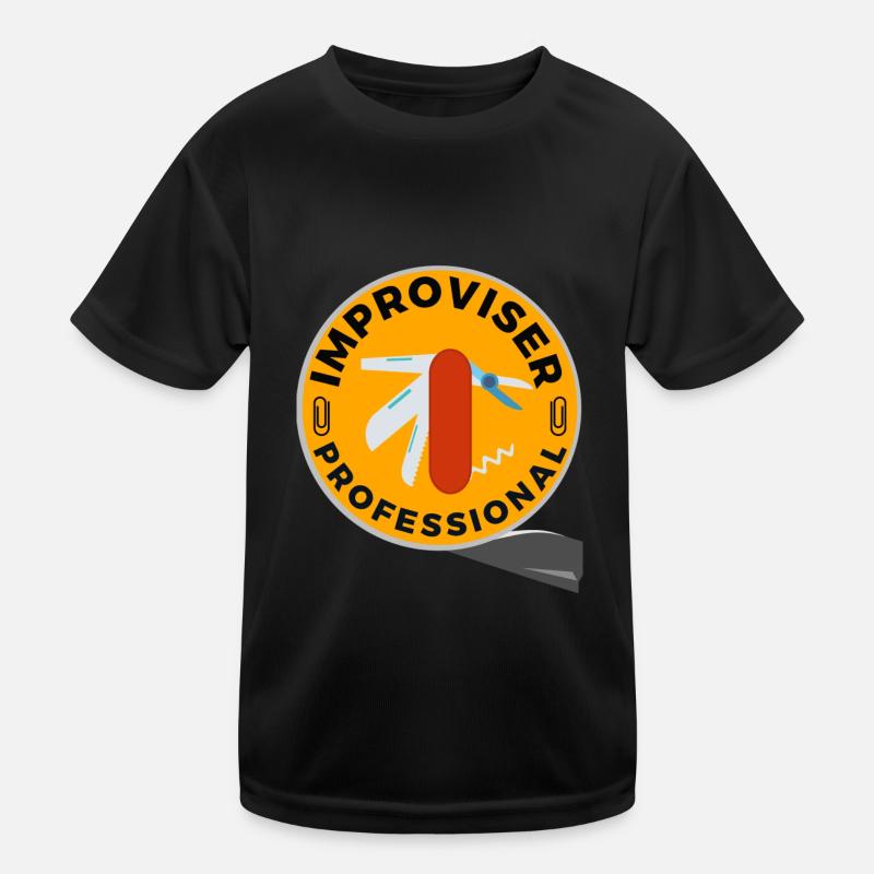 Improviser Professional - Kids Functional T-Shirt - black