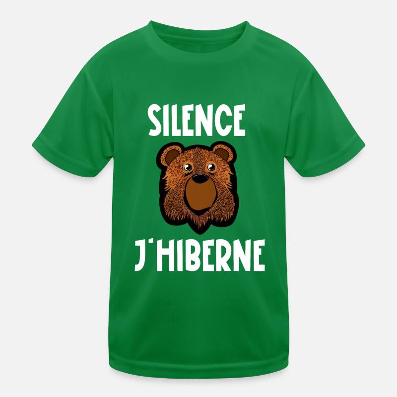 silence j'hiberne T-shirt sport Enfant