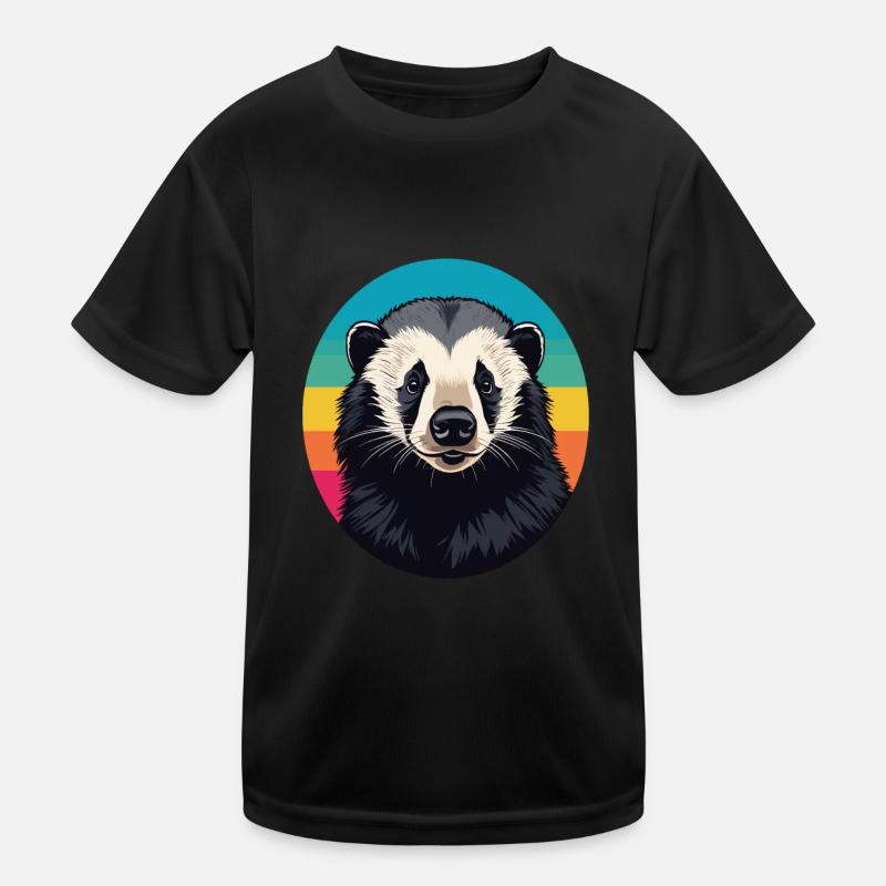 Honigdachs Kinder Funktions-T-Shirt