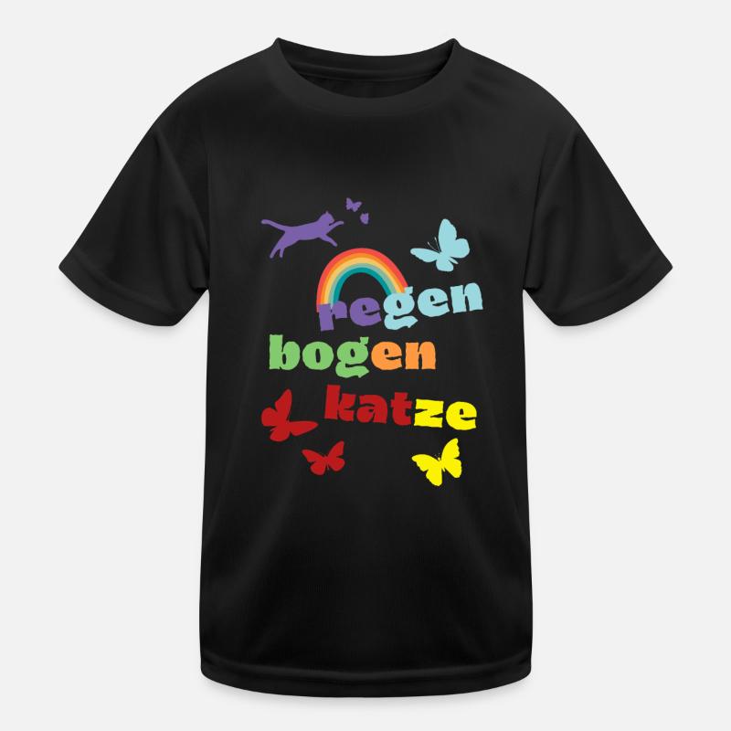 Rainbow Cat - Mourning Shirt - Loss Kids Functional T-Shirt