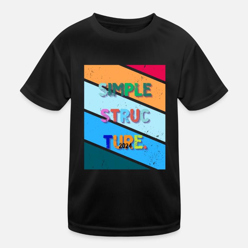 Conception simple. Structure simple 2024. T-shirt sport Enfant
