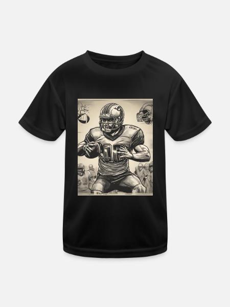 American football - Kids Functional T-Shirt - black