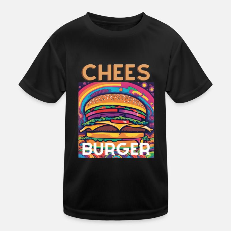 Cheeseburger Kinder Funktions-T-Shirt
