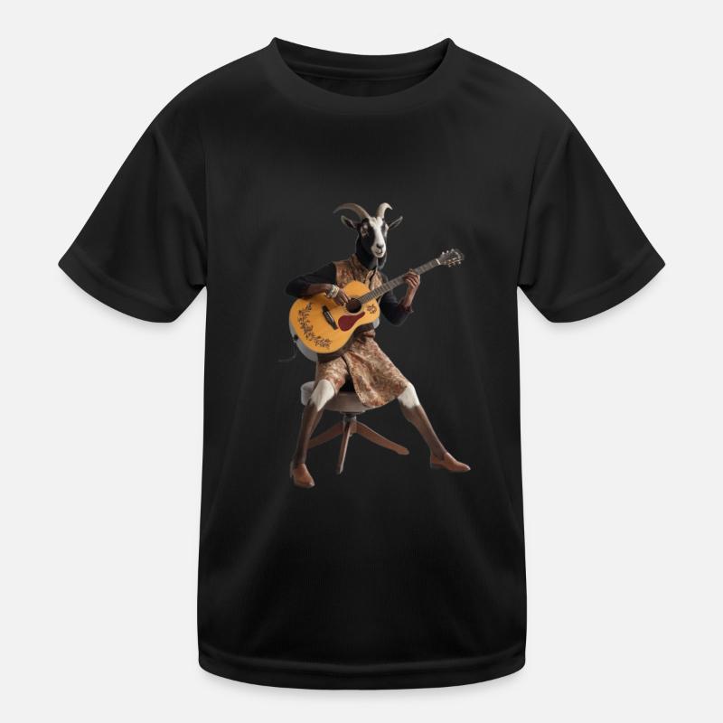 chevre guitare T-shirt sport Enfant