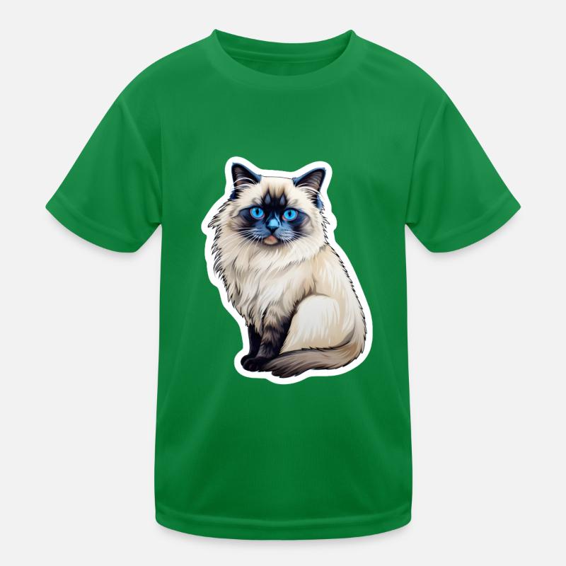 Chat Ragdoll T-shirt sport Enfant