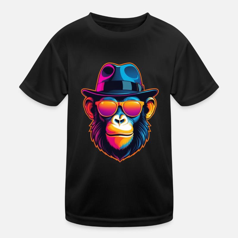 Neon Monkey Kids Functional T-Shirt
