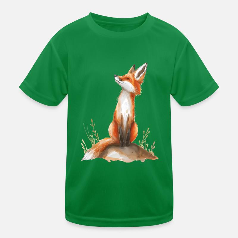 Amused Fox Kids Functional T-Shirt