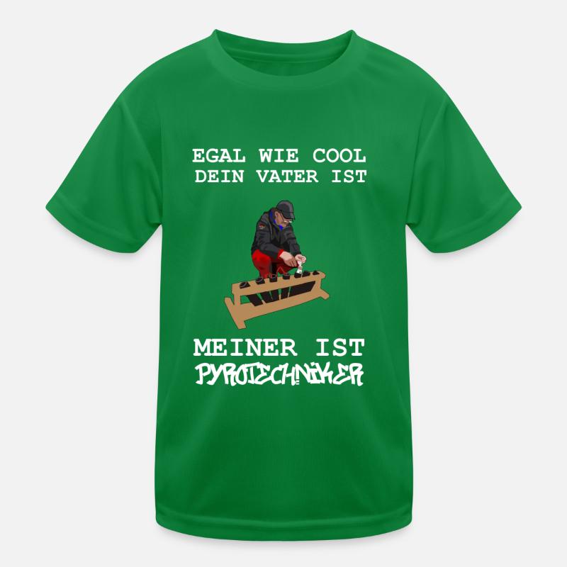 Papa Pyrotechniker Kinder Funktions-T-Shirt