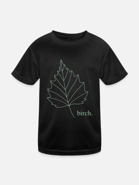 Birch. - Kids Functional T-Shirt - black