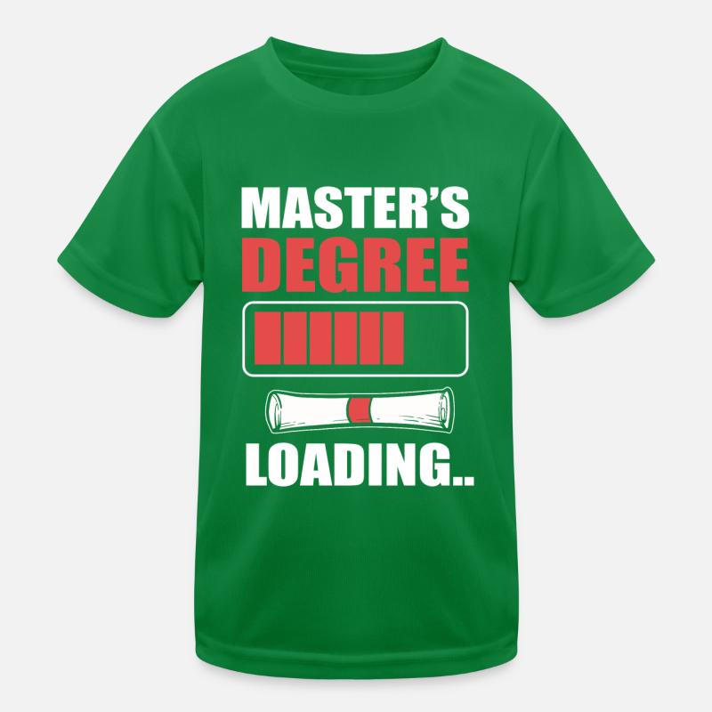 Master's Degree Graduation Ceremony Kids Functional T-Shirt