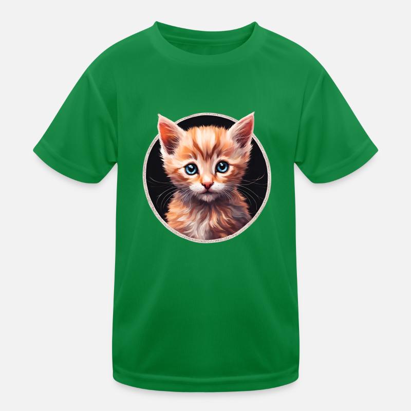 Süßes Kätzchen Kinder Funktions-T-Shirt