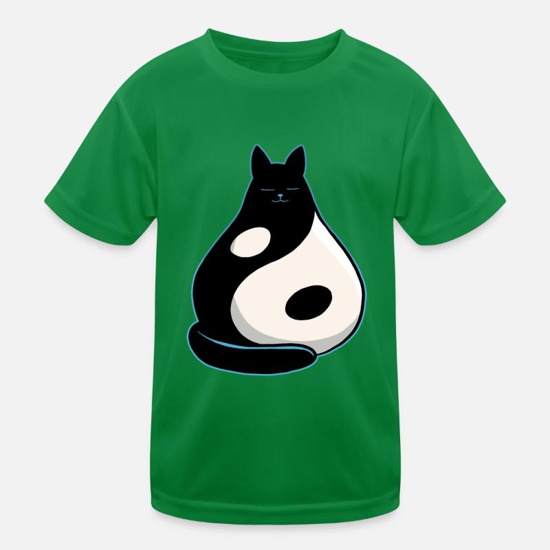 Chat YinYang T-shirt sport Enfant