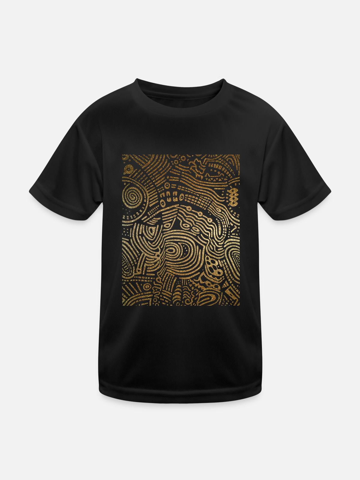 Graphique - T-shirt sport Enfant - noir - Devant