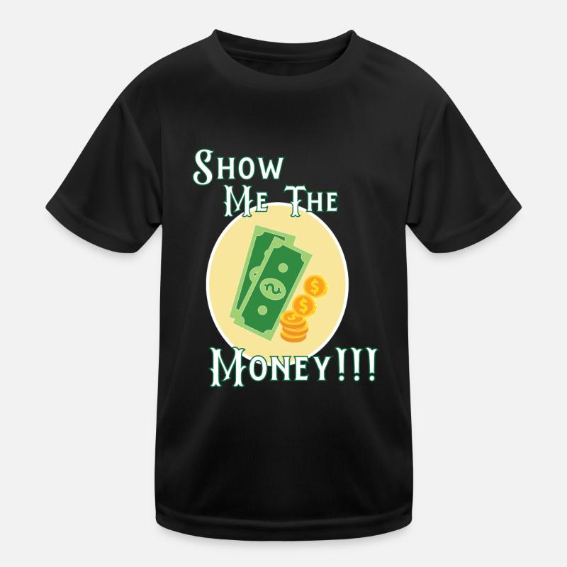 Conception d’argent d’exposition pour les professionnels à revenu élevé T-shirt sport Enfant