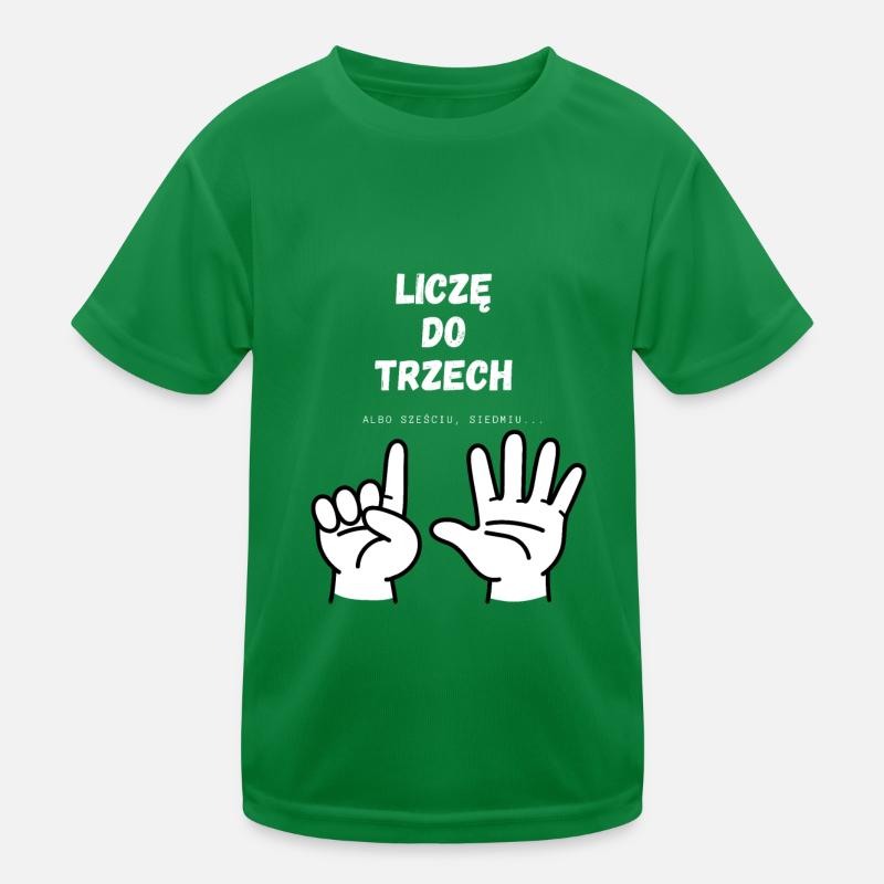 I'm counting to three Kids Functional T-Shirt