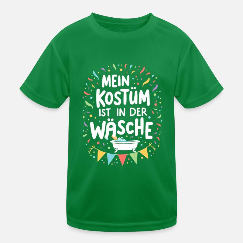 Waschtag Fasching Kostüm Kinder Funktions-T-Shirt