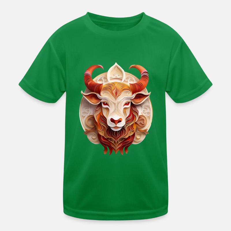 Sternzeichen Stier Kinder Funktions-T-Shirt